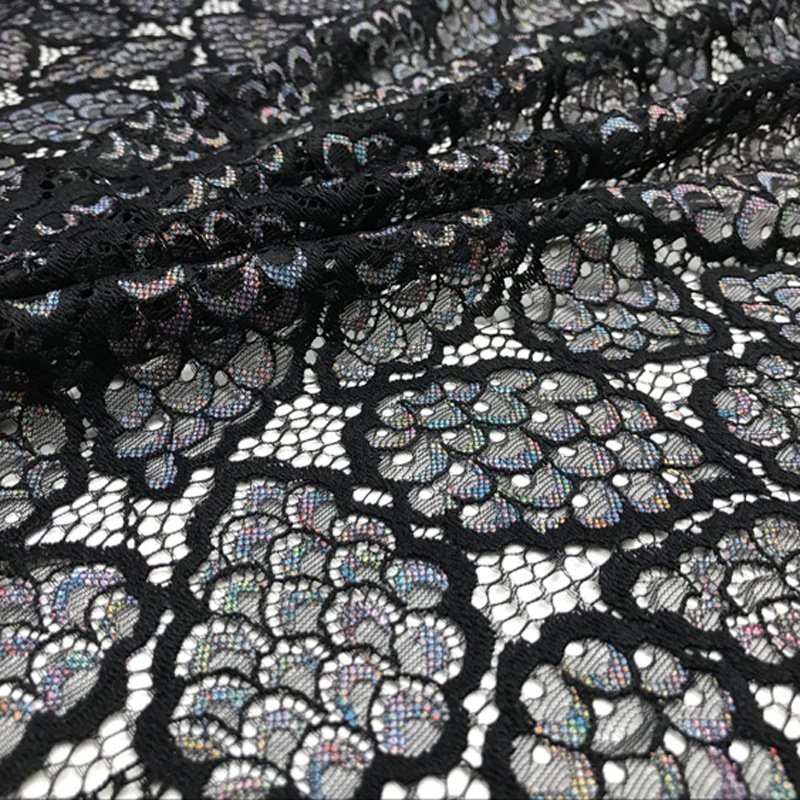 Lace Fabric Dress Cutwork Nylon for Women's Wear Wholesale Supplier 21